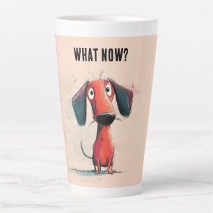 Tasse Latte Chien Rouge Drôle – Art de Compagnie de Dessin Ani