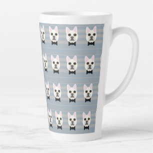 Tasse Latte Chien-taureau français blanc, Grandes