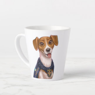 Tasse Latte Chien ukrainien Patron T-Shirt