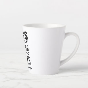 Tasse Latte Chiens avant les mecs