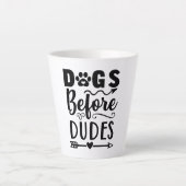 Tasse Latte Chiens avant les mecs (Devant)