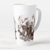Tasse Latte Chiens de chasse, Chiens d'armes, Chasse saison T- (Angle droit)