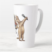 Tasse Latte Chiens des Prairies (Angle droit)