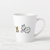 Tasse Latte Chiens élémentaires (Droite)