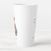 Tasse Latte Chiens, Livres & Café | Illustration aquarelle (Devant)