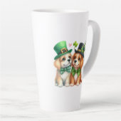 Tasse Latte Chiens mignons design St. Patrick-67538 (Angle droit)