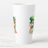 Tasse Latte Chiens mignons design St. Patrick-67538 (Devant)