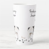 Tasse Latte Chiffre de taureau français | Pardon Mon Français  (Devant)