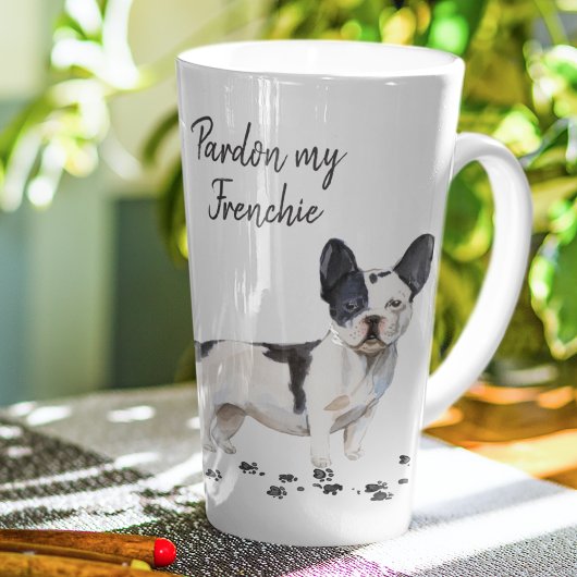 Tasse Latte Chiffre de taureau français | Pardon Mon Français 