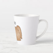 Tasse Latte Chih tzu long cheveux dessin de chien (Droite)