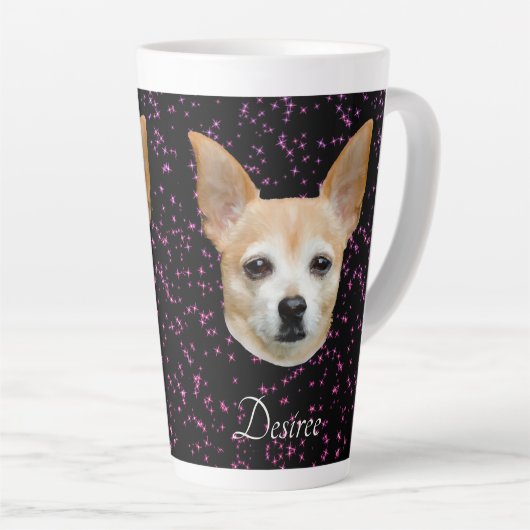 Tasse Latte Chihuahua Chien Cute Conception Élégante de Partie (Angle droit)