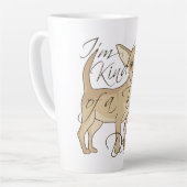 Tasse Latte Chihuahua Je suis un peu une grosse affaire (Angle gauche)
