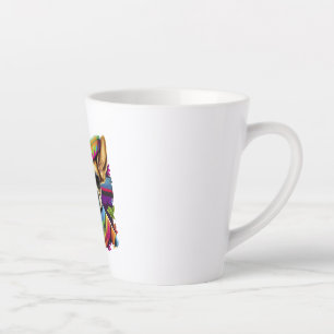 Tasse Latte Chihuahua Mexique Cinco de Mayo Funny Chien