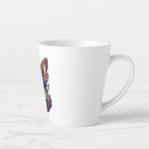 Tasse Latte Chihuahua peinture Abstraite couleur mignonne chie