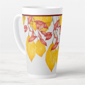 Tasse Latte Chili & Turmeric sur une grosse tôle en latte (Angle gauche)