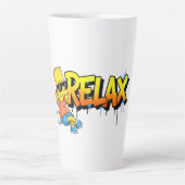 Tasse Latte Chill Bart Relax Graffiti Urban Style Graphic Tee (Devant)