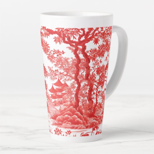 TASSE LATTE CHINOISERIE PAGODA (Angle droit)