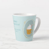 Tasse Latte Chocolat chaud de Noël aquarelle (Angle droit)