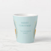 Tasse Latte Chocolat chaud de Noël aquarelle (Devant)