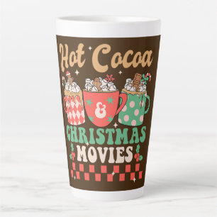 Tasse Latte Chocolat Chaud & Films de Noël