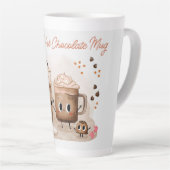 Tasse Latte Chocolat Chaud Personnalisé Mignon (Angle droit)