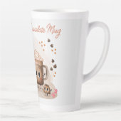 Tasse Latte Chocolat Chaud Personnalisé Mignon (Droite)