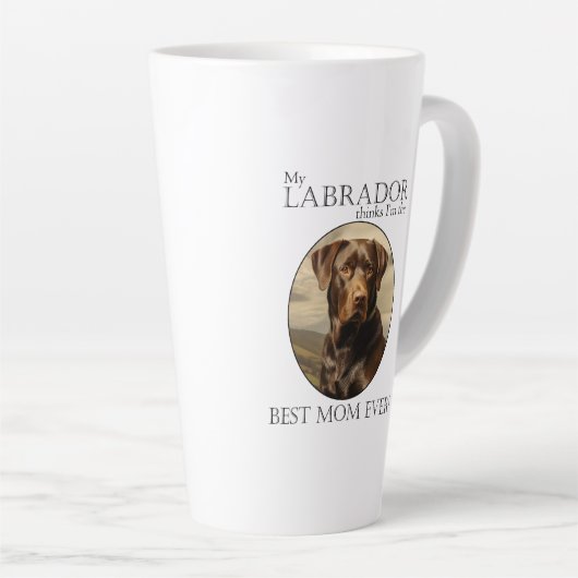 Tasse Latte Chocolat Lab Maman (Angle droit)