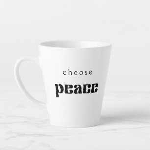 Tasse Latte Choisir la Musique de Paix