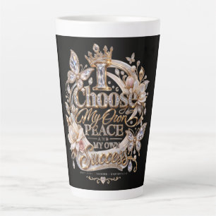 Tasse Latte Choisissez ma propre paix et mon propre succès