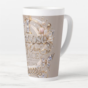 Tasse Latte Choisissez ma propre paix et mon propre succès