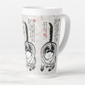 Tasse Latte Chonky rayé japonais Tabby Chat (Angle droit)