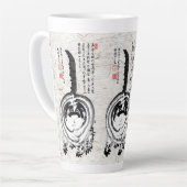 Tasse Latte Chonky rayé japonais Tabby Chat (Angle gauche)