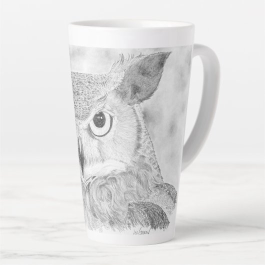 Tasse Latte Chouette (Angle droit)