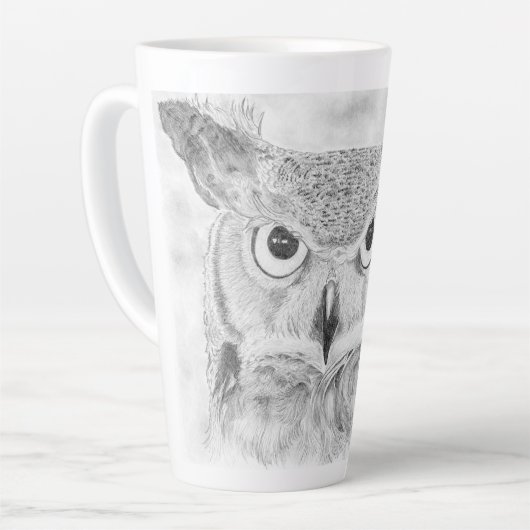 Tasse Latte Chouette (Angle gauche)