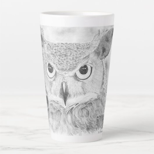 Tasse Latte Chouette (Devant)