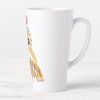 Tasse Latte Chouette aimée avec un regard doux