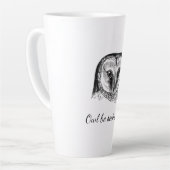 Tasse Latte Chouette avec devis (Angle gauche)