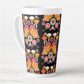 Tasse Latte Chouette d'art populaire (Angle gauche)