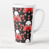 Tasse Latte Chouette d'art populaire (Droite)