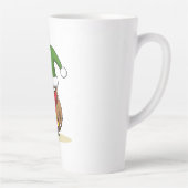 Tasse Latte Chouette elfe de Noël avec présent (Droite)