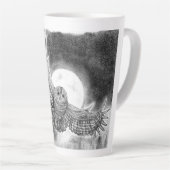 Tasse Latte Chouette en vol (Angle droit)