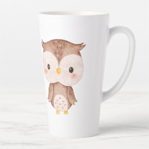 Tasse Latte Chouette mignonne