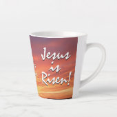 Tasse Latte Christian JESUS EST REMENU Pâques (Droite)