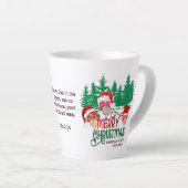 Tasse Latte Christian MERRY CHRISTMAS MUSHROOMS en forêt (Angle droit)
