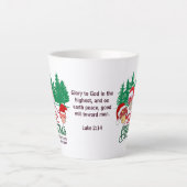 Tasse Latte Christian MERRY CHRISTMAS MUSHROOMS en forêt (Devant)