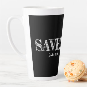 Tasse Latte Christian SAVED avec 3 Croix à ongles