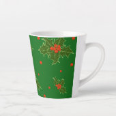 Tasse Latte Christmas Holly (Droite)