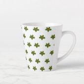 Tasse Latte Christmas Holly Motif (Droite)