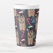 Tasse Latte Christmas Leonberger (Devant)