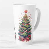 Tasse Latte Christmas, New Year, Santa Claus (Angle droit)
